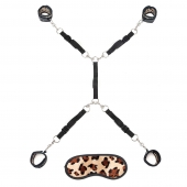 Леопардовая фиксация на матрас для рук и ног Classic Bedspreader - Lux Fetish - купить с доставкой в Новом Уренгое