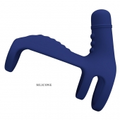 Синяя вибронасадка на пенис Vibrating Penis Sling - Baile - в Новом Уренгое купить с доставкой