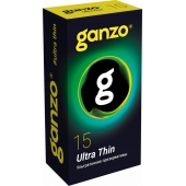 Прозрачные ультратонкие презервативы Ganzo Ultra thin - 15 шт. - Ganzo - купить с доставкой в Новом Уренгое