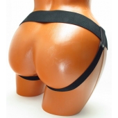 Трусики для страпона коричневого цвета - БДСМ Арсенал - купить с доставкой в Новом Уренгое