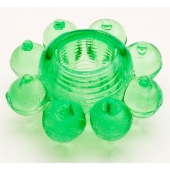 Зеленое эрекционное кольцо-цветок - Toyfa Basic - в Новом Уренгое купить с доставкой