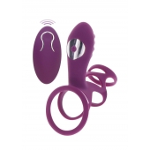 Фиолетовая эрекционная вибронасадка Halo Halo C-Ring Sleeve - Toy Joy - в Новом Уренгое купить с доставкой
