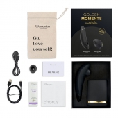 Набор для пар Golden Moments: Womanizer Premium 2 и We-Vibe Chorus - Womanizer купить в Новом Уренгое с доставкой в Orgasmix.ru Набор для пар Golden Moments: Womanizer Premium 2 и We-Vibe Chorus - Womanizer