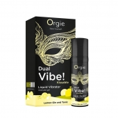 Съедобный жидкий вибратор Dual Vibe! со вкусом лимонного джина с тоником - 15 мл. - ORGIE - купить с доставкой в Новом Уренгое