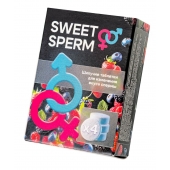 Шипучие таблетки для мужчин Sweet Sperm для изменения вкуса спермы (4 шт. по 0,5 гр.) - Капиталпродукт - купить с доставкой в Новом Уренгое