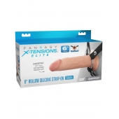 Полый страпон на ремнях 6’’ Hollow Silicone Strap-on - Pipedream - купить с доставкой в Новом Уренгое