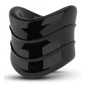 Черное эрекционное кольцо на мошонку Beef Ball Stretcher Snug X Long - Blush Novelties - в Новом Уренгое купить с доставкой