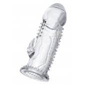 Прозрачная насадка на пенис с шипиками и коготком - 13,5 см. - A-toys - в Новом Уренгое купить с доставкой