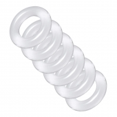 Комплект из 6 прозрачных эрекционных колец Ring Master Custom Ball Stretcher Kit - XR Brands - в Новом Уренгое купить с доставкой