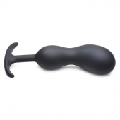 Черный массажер простаты с утяжелителями Premium Silicone Weighted Prostate Plug XL - 20,8 см. - XR Brands - в Новом Уренгое купить с доставкой