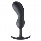 Черный массажер простаты с утяжелителями Premium Silicone Weighted Prostate Plug XL - 20,8 см. - XR Brands - в Новом Уренгое купить с доставкой
