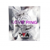 Прозрачное виброкольцо с двумя вибропульками - Toyfa Basic - в Новом Уренгое купить с доставкой