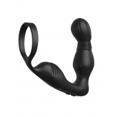 Черный вибростимулятор простаты с эрекционным кольцом Ass-Gasm Pro P-Spot Milker - Pipedream - в Новом Уренгое купить с доставкой