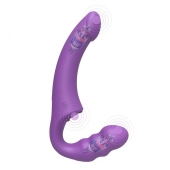 Фиолетовый безремневой страпон Straples Strap-On Dildo - Erokay - купить с доставкой в Новом Уренгое