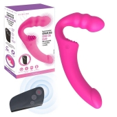 Розовый безремневой страпон Straples Strap-On Dildo - Erokay - купить с доставкой в Новом Уренгое