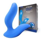 Синий вибромассажер простаты 3,5’’ Curve P-spot Massager - 12 см. - Erokay - в Новом Уренгое купить с доставкой