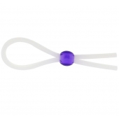 Прозрачное лассо с фиолетовой бусиной SILICONE COCK RING WITH BEAD LAVENDER - NMC - в Новом Уренгое купить с доставкой