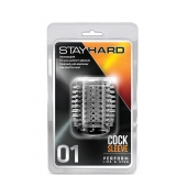 Прозрачная насадка с шипами STAY HARD COCK SLEEVE 01 CLEAR - Blush Novelties - в Новом Уренгое купить с доставкой