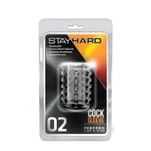 Прозрачная насадка на пенис с шишечками STAY HARD COCK SLEEVE 02 CLEAR - Blush Novelties - в Новом Уренгое купить с доставкой
