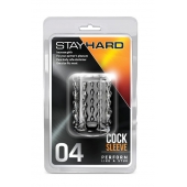 Прозрачная насадка с бороздками STAY HARD COCK SLEEVE 04 CLEAR - Blush Novelties - в Новом Уренгое купить с доставкой