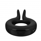 Черное эрекционное кольцо Marry Me Rechargeable Vibrating Cockring - Adrien Lastic - в Новом Уренгое купить с доставкой