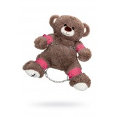 Бондажный набор: бурый мишка с розовыми оковами и наручниками - Pecado - купить с доставкой в Новом Уренгое