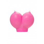 Розовая свеча «Сиськи» - 150 гр. - Pecado - купить с доставкой в Новом Уренгое