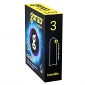 Супертонкие презервативы Ganzo Invisible - 3 шт. - Ganzo - купить с доставкой в Новом Уренгое