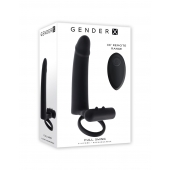Черная вибронасадка для двойного проникновения Full Swing - Gender X купить в Новом Уренгое с доставкой в Orgasmix.ru Черная вибронасадка для двойного проникновения Full Swing - Gender X - купить с доставкой в Новом Уренгое