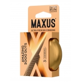 Точечные презервативы MAXUS 2000 Amazing Dots с железным кейсом - 3 шт. - Maxus - купить с доставкой в Новом Уренгое Точечные презервативы MAXUS 2000 Amazing Dots с железным кейсом - 3 шт. - Maxus - купить с доставкой в Новом Уренгое