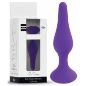 Фиолетовая анальная втулка Silcone Purple Plug Medium - 11 см. - Boys of Toys в Новом Уренгое Фиолетовая анальная втулка Silcone Purple Plug Medium - 11 см. - Boys of Toys
