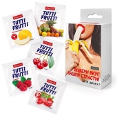 Набор из 5 саше съедобных смазок Tutti-Frutti - Биоритм - купить с доставкой в Новом Уренгое