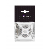 Эластичное эрекционное кольцо с черными «ресничками» - Sextaz - в Новом Уренгое купить с доставкой