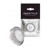 Эластичное эрекционное кольцо с длинными черными «ресничками» - Sextaz - в Новом Уренгое купить с доставкой