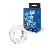 Прозрачное эрекционное кольцо в форме гайки - Sex Expert - в Новом Уренгое купить с доставкой