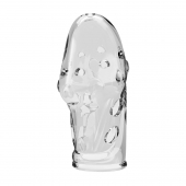 Прозрачная насадка на пенис Booker - 8 см. - Baile - в Новом Уренгое купить с доставкой