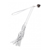 Белая кожаная плеть - 50 см. - Pecado - купить с доставкой в Новом Уренгое