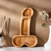 Деревянное блюдо для подачи в форме члена (25 х 16,5 х 1,7 см) - Сима-Ленд - купить с доставкой в Новом Уренгое