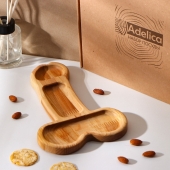 Деревянное блюдо для подачи в форме члена (25 х 16,5 х 1,7 см) - Сима-Ленд - купить с доставкой в Новом Уренгое