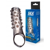 Дымчатая насадка на пенис с выпуклостями - 11 см. - Sex Expert - в Новом Уренгое купить с доставкой