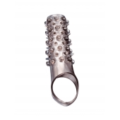 Дымчатая насадка на пенис с шипами и выпуклостями - 12 см. - Sex Expert - в Новом Уренгое купить с доставкой