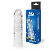 Прозрачная закрытая насадка на пенис - 17 см. - Sex Expert - в Новом Уренгое купить с доставкой