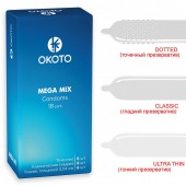 Презервативы OKOTO Mega Mix - 18 шт. - Sitabella - купить с доставкой в Новом Уренгое