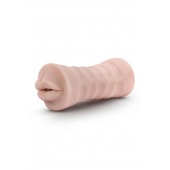 Телесный мастурбатор-ротик Nicole Vibrating Masturbator - Blush Novelties - в Новом Уренгое купить с доставкой