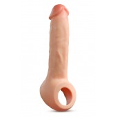 Телесная насадка-удлинитель Thrive 8.75 Inch Realistic Penis Extender Sleeve - 22,2 см. - Blush Novelties - в Новом Уренгое купить с доставкой