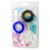 Набор из 3 эрекционных колец разного цвета и рельефа - Boys of Toys - в Новом Уренгое купить с доставкой