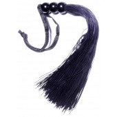 Черная силиконовая плетка - 25,4 см. - Boys of Toys - купить с доставкой в Новом Уренгое