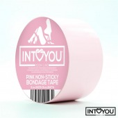 Розовый скотч для фиксации Non-Sticky Bondage Tape - 15 м. - Intoyou - купить с доставкой в Новом Уренгое