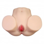 Телесный мастурбатор с 2 любовными отверстиями Olivia - Baile - в Новом Уренгое купить с доставкой