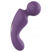 Фиолетовый изогнутый wand-вибратор - Secwell